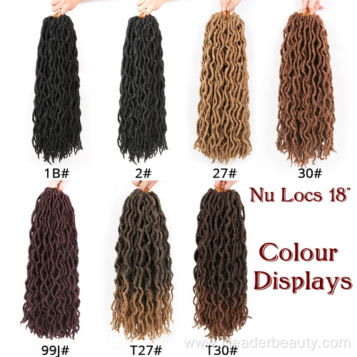 Wavy Faux Locs Ombre Curly Crochet Hair Extensions